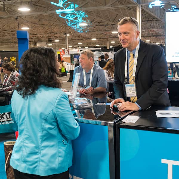 Photo of the trreb central booth at the realtor quest.